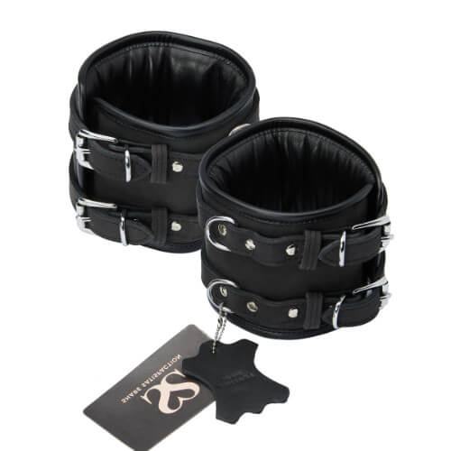 Bound X Double Wide Nubuck Leather Ankle Cuffs - Bound X by Share Satisfaction