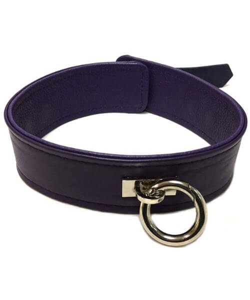 Leather Plain Collar with Removable O-ring