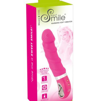 Sweet Smile Warming Soft Vibrator Pink