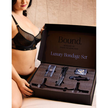 Bound Luxury Collar And Leash Bondage Set - Midnight Blue