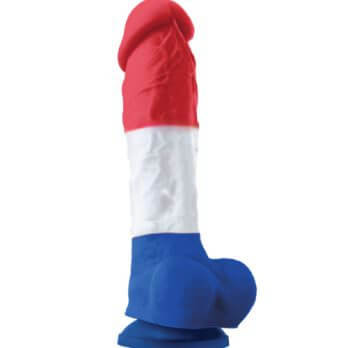 Colours Pleasures Tricolor 8 Inch Dildo