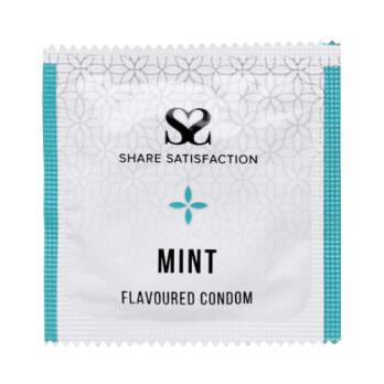 Share Satisfaction Mint Flavoured Condom Single - Share Satisfaction Condoms