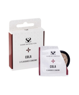 Share Satisfaction Cola Flavoured Condoms - 3 pack