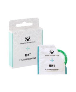 Share Satisfaction Mint Flavoured Condoms - 3 pack