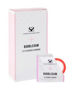 Share Satisfaction Bubblegum Flavoured Condom - 12pack