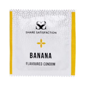 Share Satisfaction Banana Flavoured Condoms 100 Bulk Pack - Share Satisfaction Condoms
