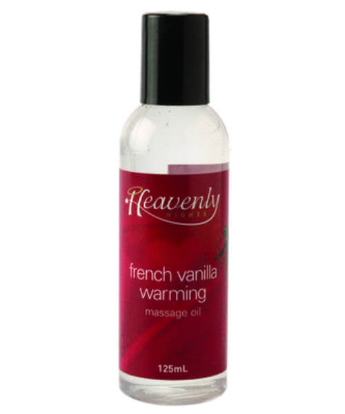 Heavenly Nights Warming Massage Oil French Vanilla