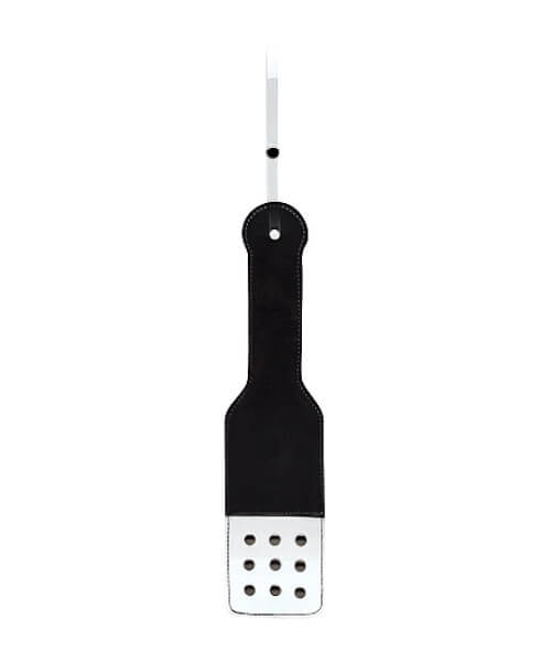 Black and White Translucent Paddle with Stitching