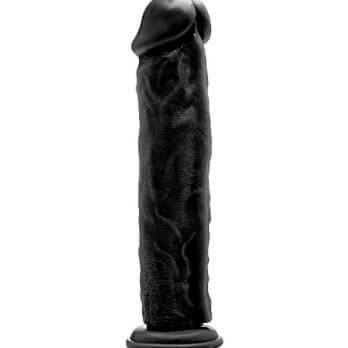 Realistic Cock - 11" - Black