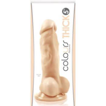 Colours Pleasures Thick 5 in. Dildo White