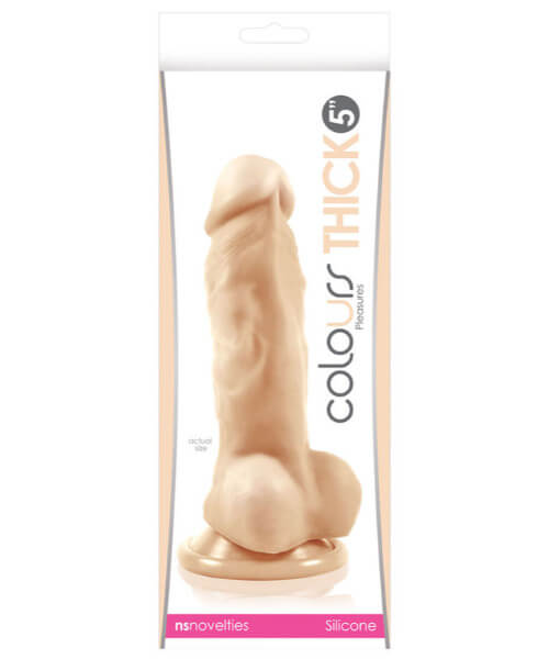 Colours Pleasures Thick 5 in. Dildo White