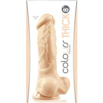 Colours Pleasures Thick 8 in. Dildo White