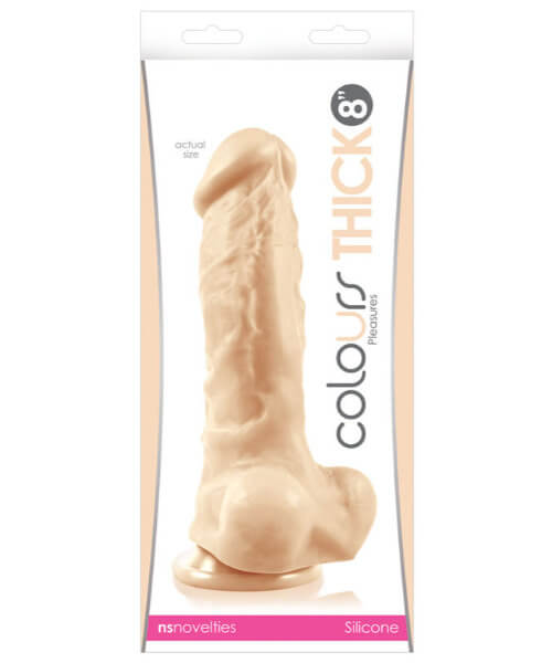 Colours Pleasures Thick 8 in. Dildo White