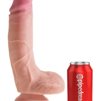 King Cock Plus  8" Dual Density Cock w/ Balls