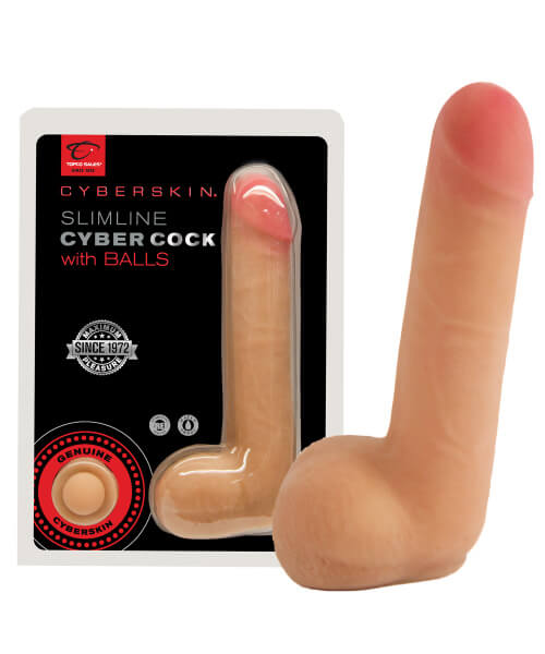 CyberSkin® Slimline CyberCock with Balls