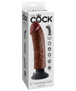 King Cock 8 in. Vibrating Cock
