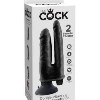 King Cock Double Vibrating Double Penetrator