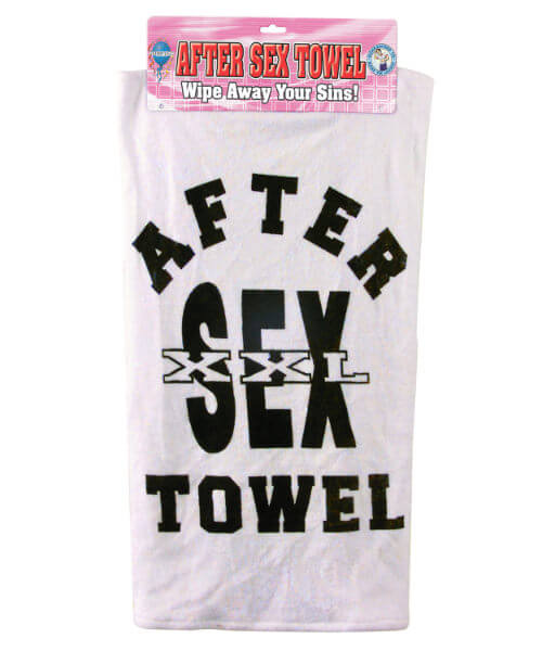 AFTER SEX TOWEL WITH HEADER CARD