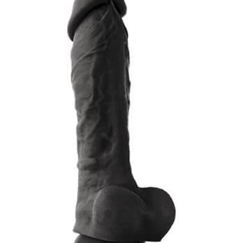 ColourSoft 8 in. Soft Dildo Black