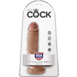 King Cock  7" Cock with Balls