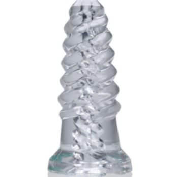 SCREWD super squish corkscrew jackoff toy clear