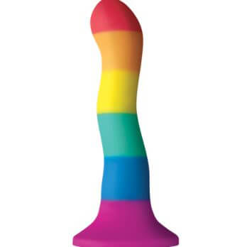 Colours Pride Edition 6 in. Wave Dildo Rainbow