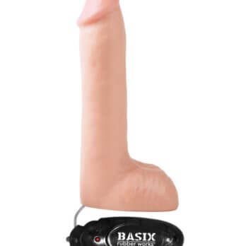 BASIX 8 INCH VIBRATING DONG (FLESH)