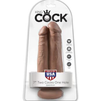 King Cock 7" Two Cocks One Hole