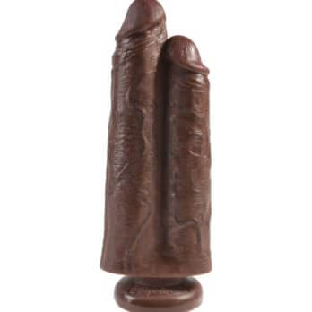 King Cock 9" Two Cocks One Hole