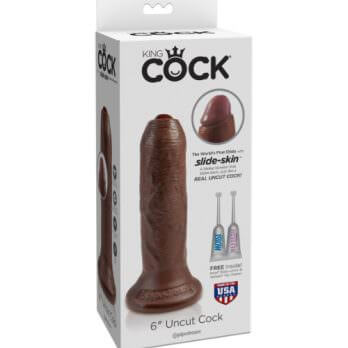 King Cock  6" Uncut Cock