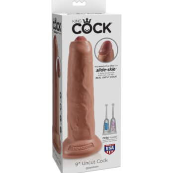 King Cock  9" Uncut Cock