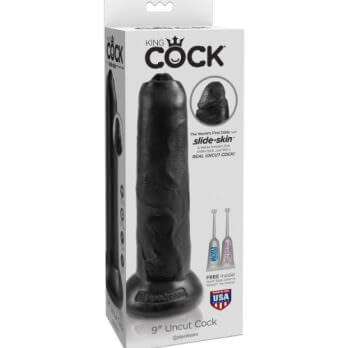 King Cock  9" Uncut Cock