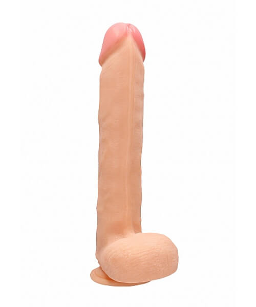 Realistic Cock - 15 Inch - With Scrotum - Skin