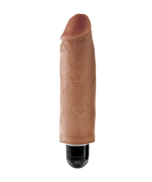 King Cock  6 in. Vibrating Stiffy  Tan