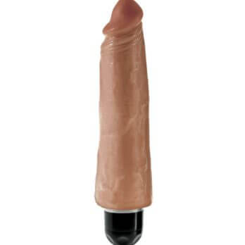 King Cock  8 in. Vibrating Stiffy  Tan