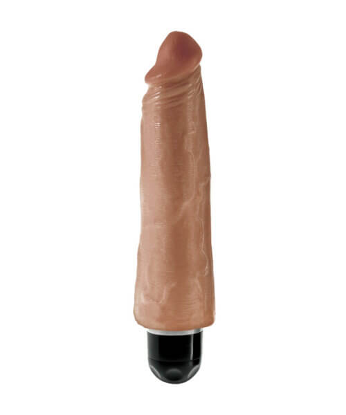 King Cock  8 in. Vibrating Stiffy  Tan