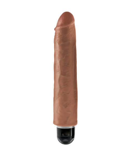 King Cock  10 in. Vibrating Stiffy  Tan