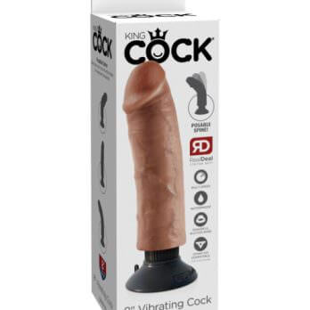 King Cock 8 in. Vibrating Cock