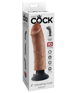 King Cock 8 in. Vibrating Cock