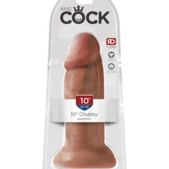 King Cock  10 in. Chubby  Flesh