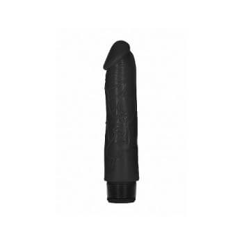 8 Inch Thick Realistic Dildo Vibe - Black