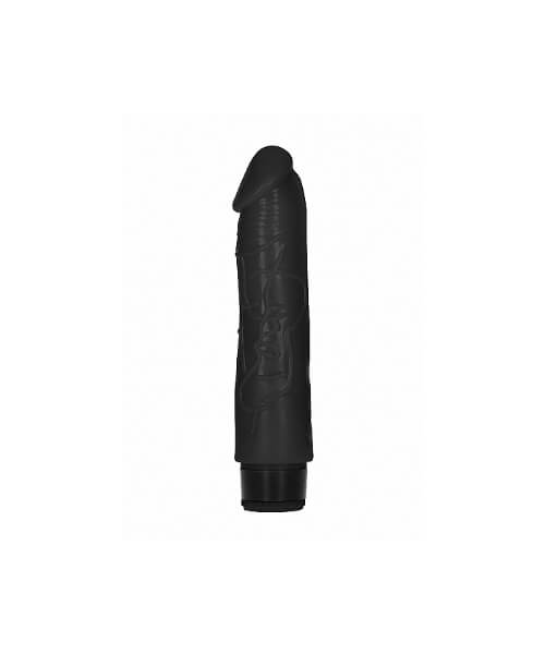 8 Inch Thick Realistic Dildo Vibe - Black