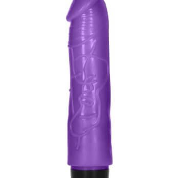 8 Inch Thick Realistic Dildo Vibe - Black