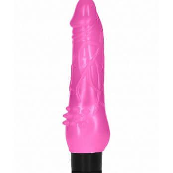 8 Inch Fat Realistic Dildo Vibe - Black