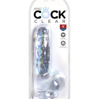 King Cock Clear Cock with Balls