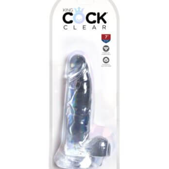 King Cock Clear Cock with Balls