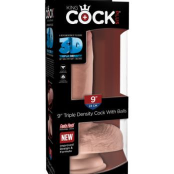 King Cock Plus 9" Triple Density Cock with Balls