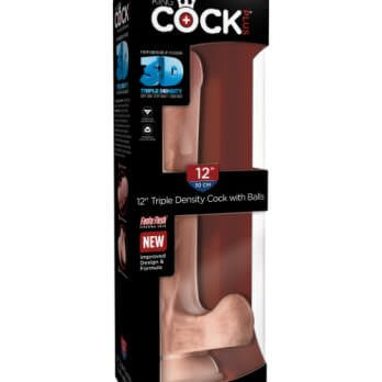 King Cock Plus 12" Triple Density Cock with Ball