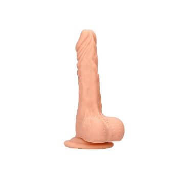 Realistic Dildo With Balls  - 17 cm - Flesh