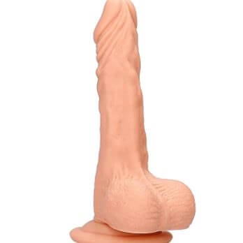 Realistic Dildo With Balls - 23 cm - Black